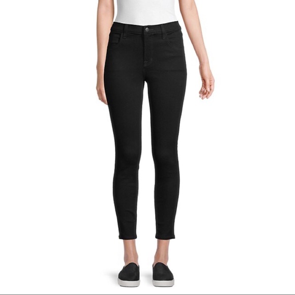 EUC J BRAND Alana High-Rise Cropped Skinny Jeans 26 Sonnet Black - Picture 1 of 5